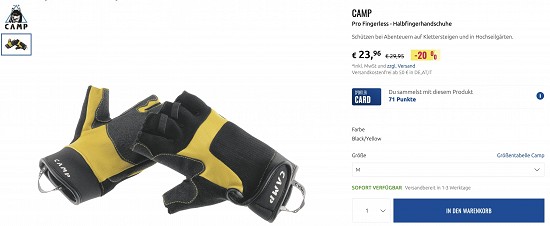 Klettersteig Angebote beim Sportler