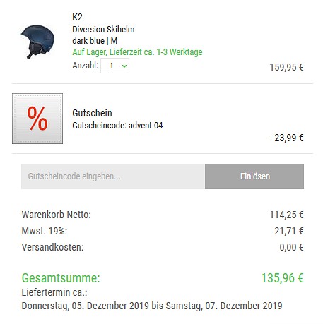 Bergzeit Adventskalender - 15% Rabatt auf Protektoren und Helme