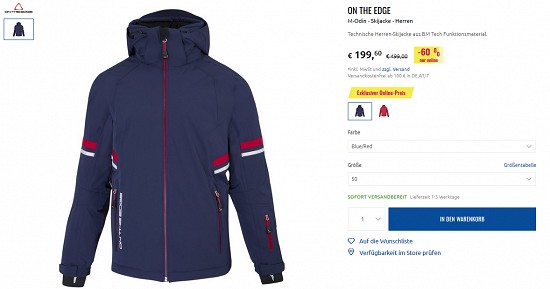 Bis zu 70% Rabatt auf Winterjacken bei sportler