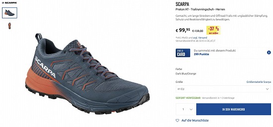 -37% auf den Proton XT von Scarpa beim Sportler