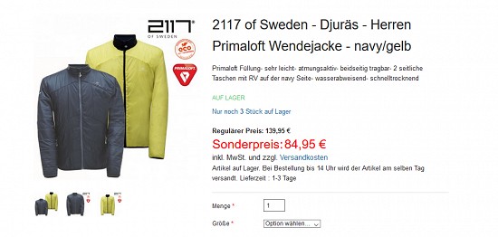 Ausgewählte Artikel von 2117 of Sweden bis zu 60% günstiger bei hive-outdoor
