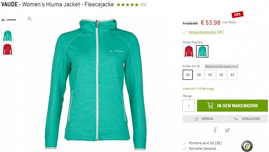 Summer-Sale bei bergfreunde