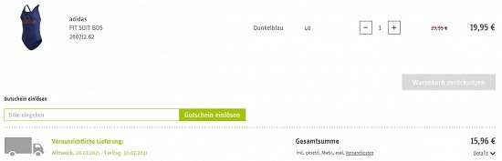 Bademode-Sale bei sport-schuster - 20% Rabatt on top
