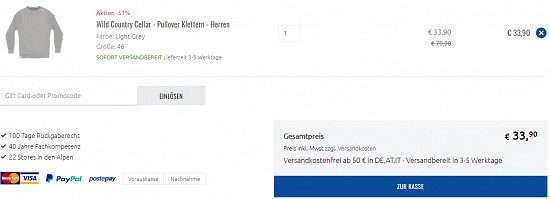 Versandkostenfrei shoppen bei sportler