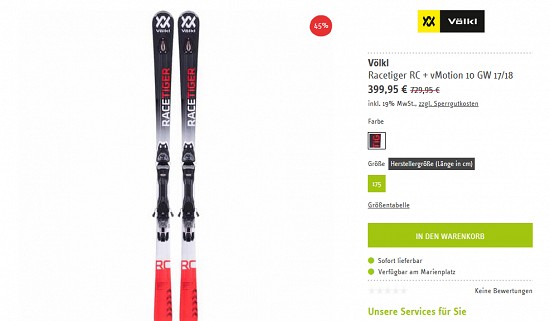 Ski-Sale bei sport-schuster