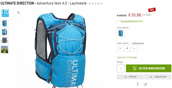 Bis zu 60 % Rabatt im Running-Sale bei bergfreunde