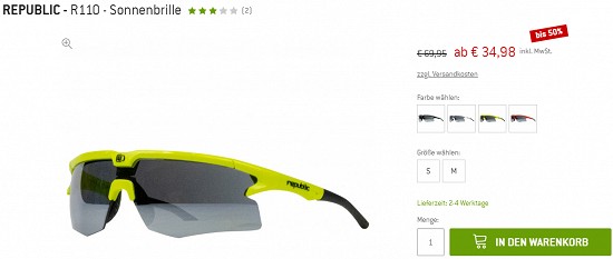 Sonnenbrillen Sale bei den Bergfreunden