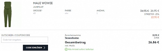 15% Rabatt on top auf Streetwear-Topseller bei sportscheck