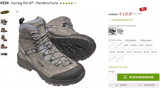 Wander- und Trekkingschuhe bis zu 50% günstiger bei bergfreunde