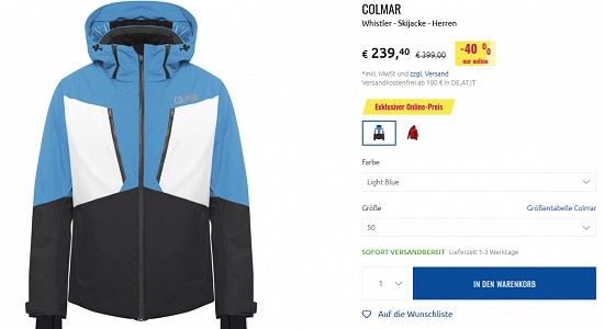 Colmar bei sportler - Rabatte bis zu 50%