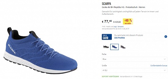 Scarpa bei sportler - Rabatte von bis zu 35 %