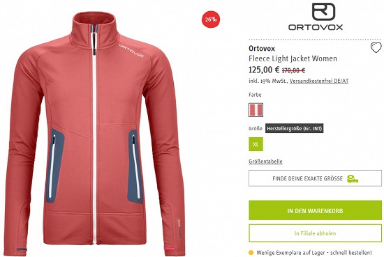 Ortovox bei sport-schuster - Rabatte von bis zu 30%