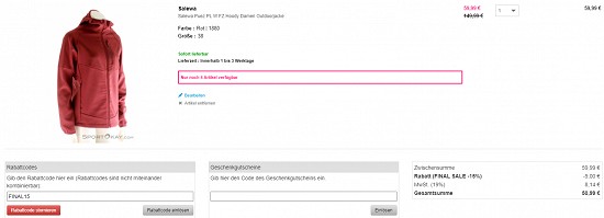 Salewa bis zu 28% günstiger bei sportokay