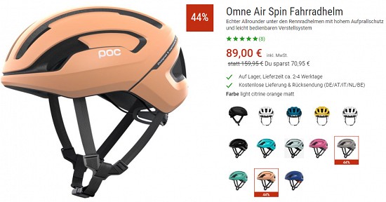 Bergzeit Hammerangebot - POC Fahrradhelme bis zu 44% reduziert