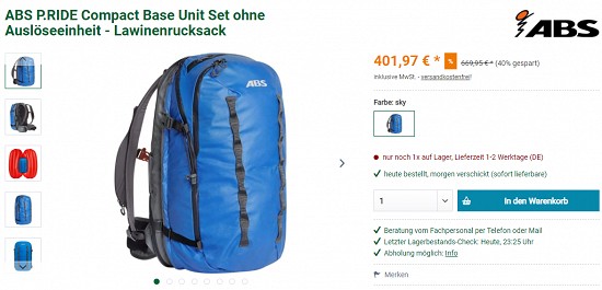 Bis zu 40% Rabatt auf über hundert Artikel bei outdoortrends