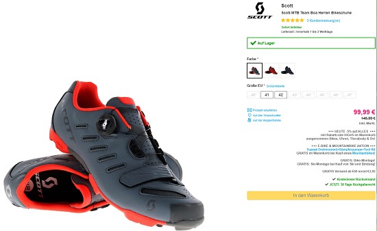 Bis zu 50% Rabatt auf Scott bei sportokay