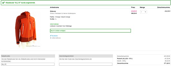 10% zusätzlich bei SportOkay sparen