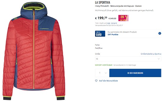 Skitouring von La Sportiva bis zu 30% günstiger bei sportler