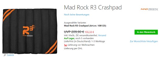 Climbers Black Week bei chalkr