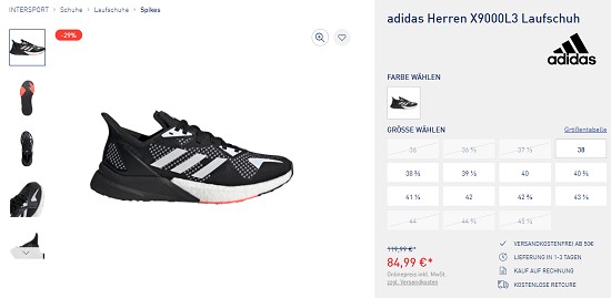 Black Week Deals bei intersport bis zu 70% reduziert