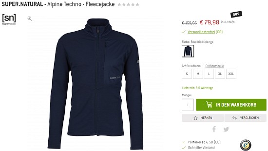 Black Weekend bei bergfreunde - mindestens 50% sparen