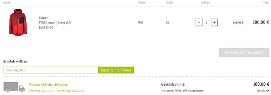 20% extra auf reduzierte Artikel bei sport-schuster - nur noch heute!