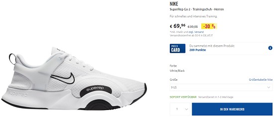 Fitness-Sale bei sportler