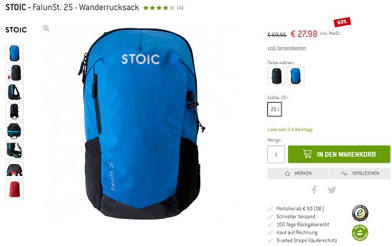 Bis zu 70% auf Stoic Ausrüstung bei bergfreunde