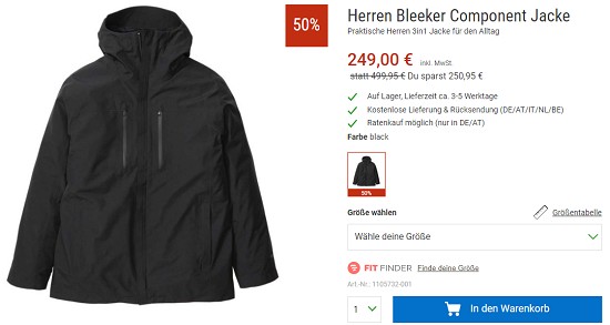 Marken-Sale bei bergzeit - Winterneuheiten mindestens 20 % reduziert