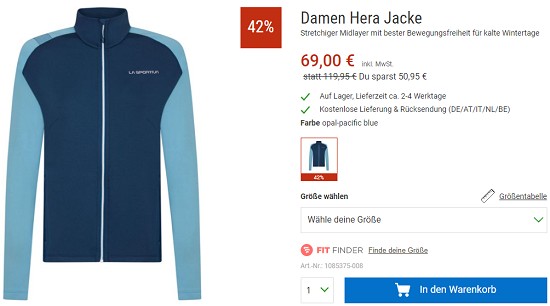 Wintersale bei bergzeit - Rabatte von bis zu 40%