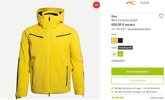 Jackensale bei sport-schuster