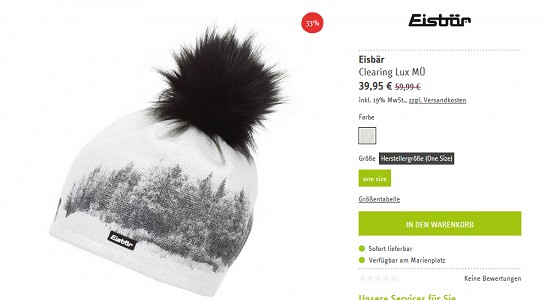 Mützen-Sale bei sport-schuster - bis zu 60% sparen