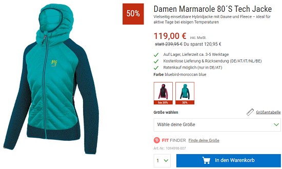 Bergzeit Hammerangebot - Karpos Outfit jetzt bis zu 51% reduziert
