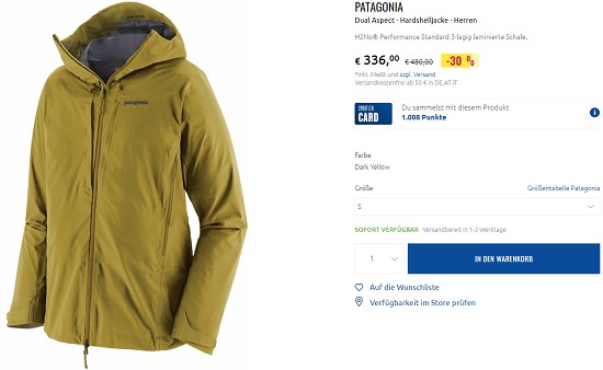 Ausgewähltes von Patagonia bis zu 45% reduziert bei sportler