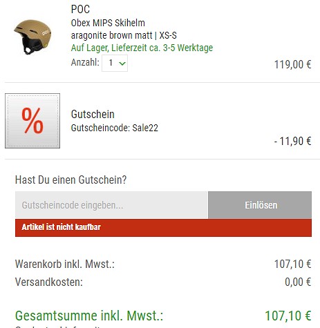 10% Extra-Rabatt auf Ausrüstung bei bergzeit