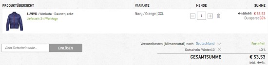 10% extra auf reduzierte Artikel bei bergfreunde - nur noch heute!