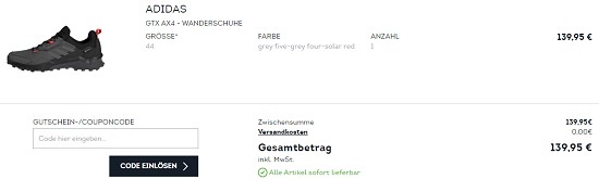 Versandkostenfrei einkaufen bei sportscheck - ab 75€ Warenwert