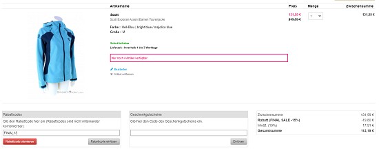 Bis zu 50% Rabatt auf Scott bei sportokay