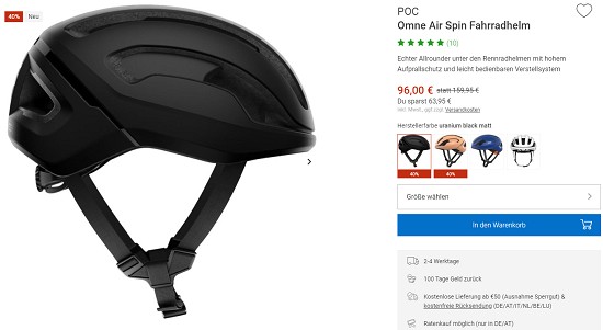 Bergzeit Hammerangebot - Poc Fahrradhelm und -Brille jetzt 40% sparen