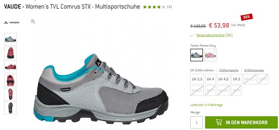 Schuhe im Outlet der Bergfreunde - Rabatte von bis zu 60%