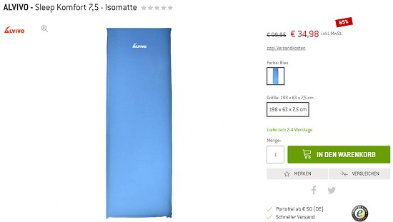 Große Rabatte auf Outdoor Ausrüstung bei den Bergfreunden