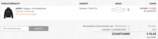 10% on top auf Winterware bei bergfreunde