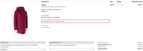 10% zusätzlich bei sportokay sparen