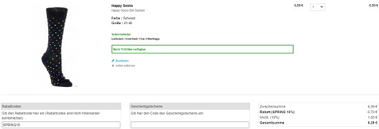 Happy Socks im Angebot bei sportokay
