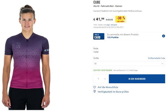 Reduzierte Bikebekleidung shoppen bei sportler - nur noch heute!