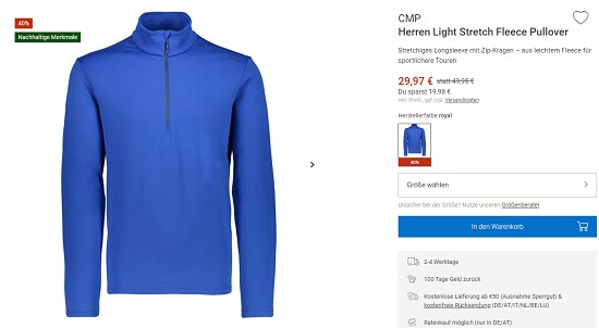 CMP im Outlet von bergzeit - Rabatte von bis zu 60%