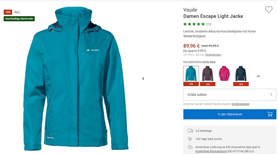 Preistanz in den Mai: 10% auf Sommerware bei bergzeit