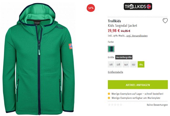 Kinder-Kleidung-Sale bei sport-schuster