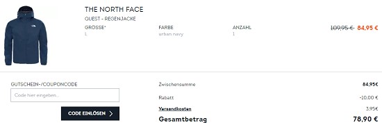 10€ geschenkt ab 75€ Einkaufswert bei sportscheck