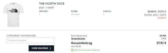 20% Rabatt on top auf Jacken & Oberteile-Bestseller bei sportscheck